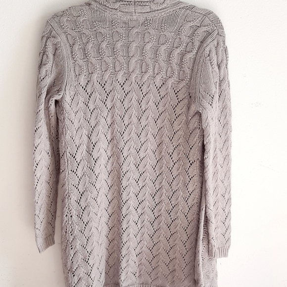 Hannah grey knit Sweater Duster S - Picture 2 of 7